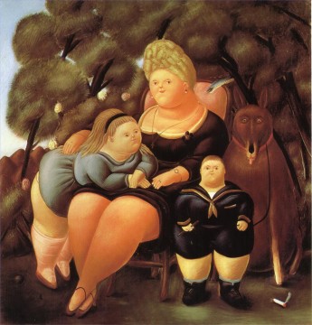 die heilige familie Ölbilder verkaufen - Die Familie Fernando Botero
